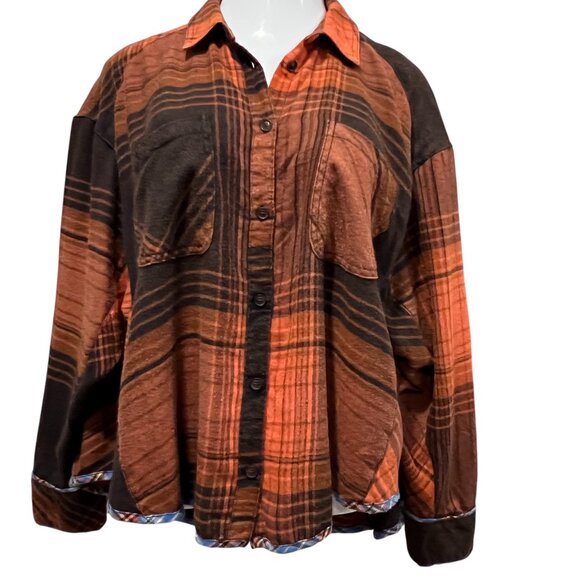 Urban Outfitters BDG Karl Slouchy Plaid Flannel Button Down Shirt, NWT, L - Picture 6 of 11